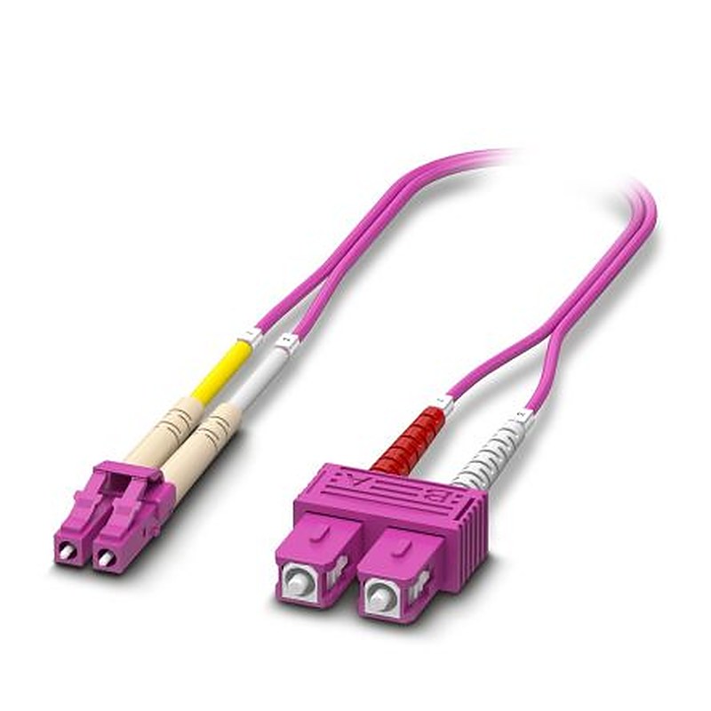 Phoenix Contact OS2 Fibre Optic Cable, 125 μm Low Smoke Zero Halogen, Violet, 1 m