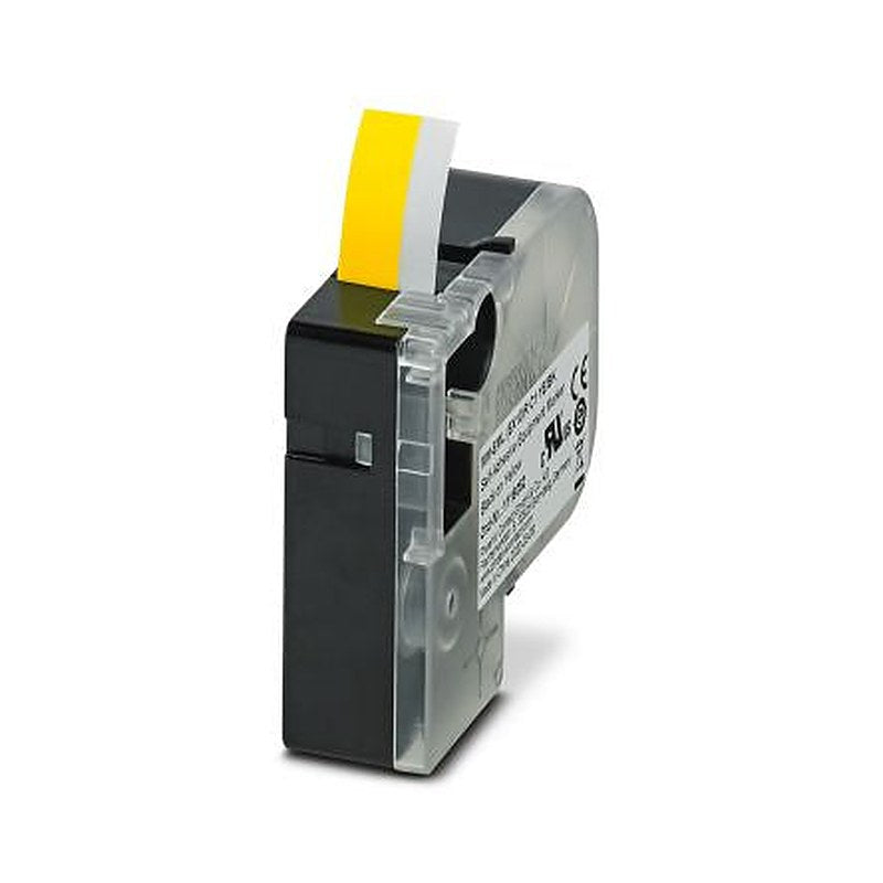 Phoenix Contact Black on Yellow Label Printer Tape, 8 m Length, 10 mm Width, 8 m Label Length, 10 mm Label Width