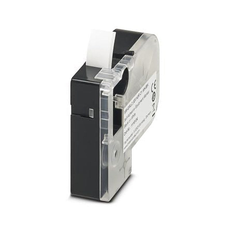 Phoenix Contact Black on White Label Printer Tape, 6 m Length, 14 mm Width, 8 m Label Length, 14 mm Label Width