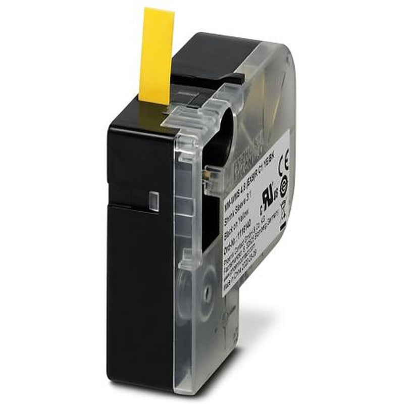 Phoenix Contact 8 (EX9)R C1 YE/BK, MM-WMS 4 Cable Marker, Yellow, 4.8 mm Cable, 1.6 mm Cable, 1116140