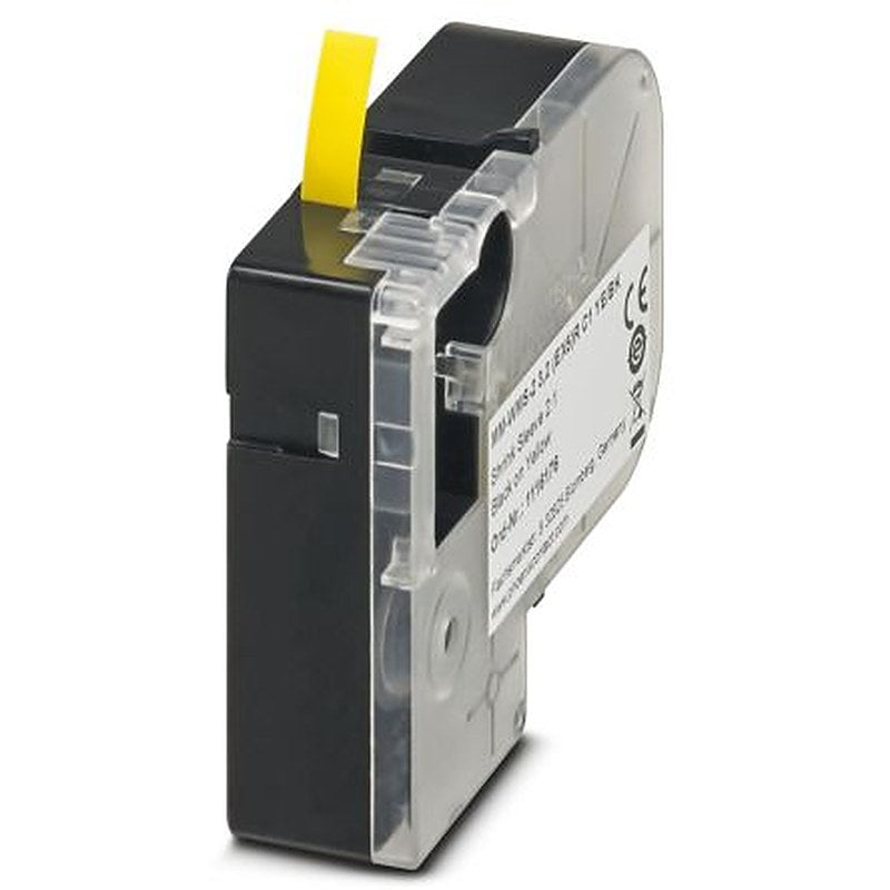 Phoenix Contact 2 (EX5)R C1 YE/BK, MM-WMS-2 3 Cable Marker, Yellow, 3.2 mm Cable, 1.6 mm Cable, 1116176
