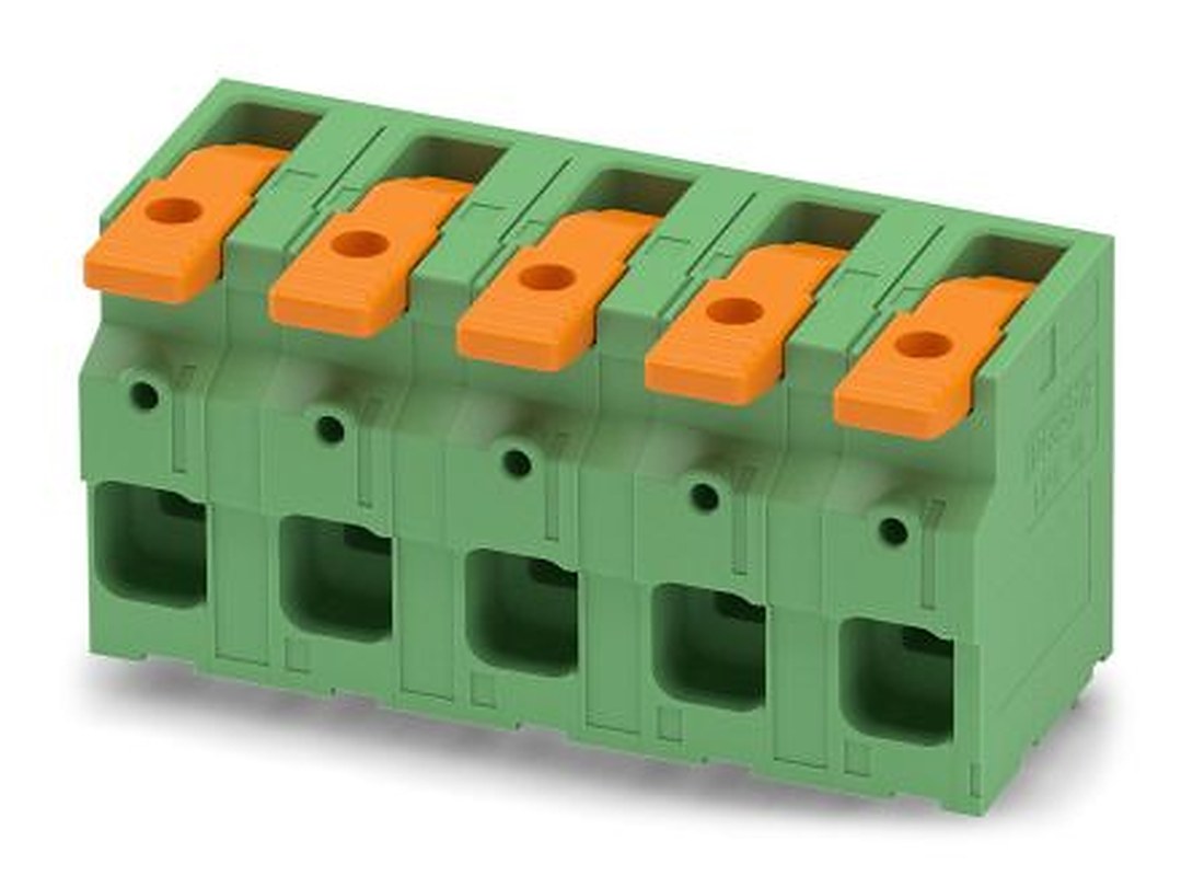 Phoenix Contact PCB Terminal Block, 5-Contact, 15 mm Pitch, Through Hole, 1 Row