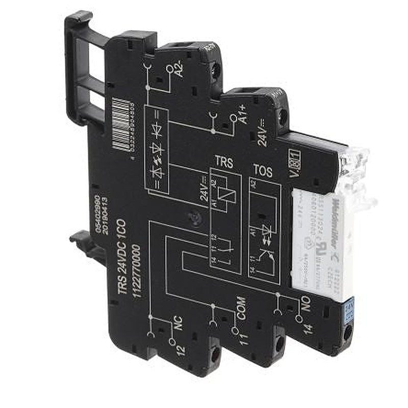 Weidmüller TRS Series Interface Relay, DIN Rail, 24V Coil, SPDT, 10mA
