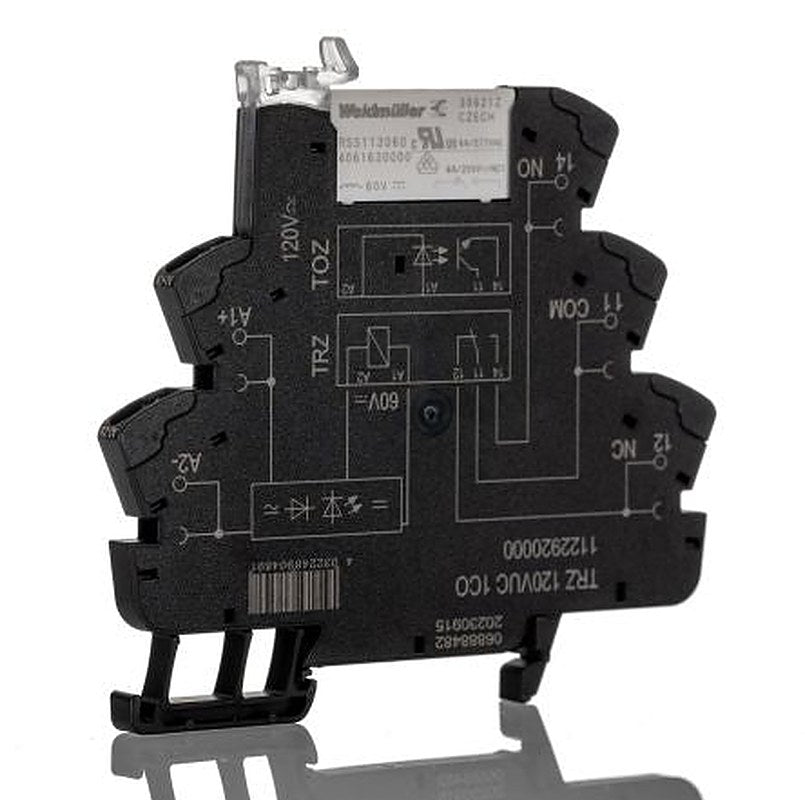 Weidmüller TRZ Series Interface Relay, DIN Rail, 110V Coil, SPDT, 4mA