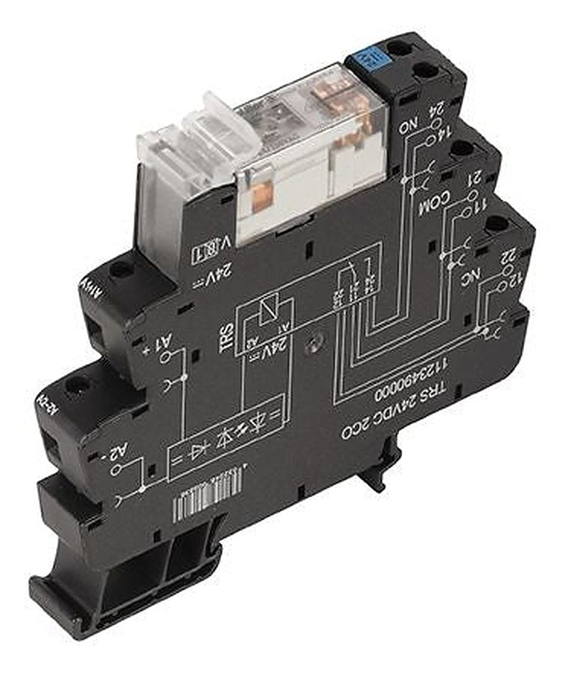 Weidmüller TRS Series Interface Relay, DIN Rail, 230V ac/dc Coil, DPDT, 4mA