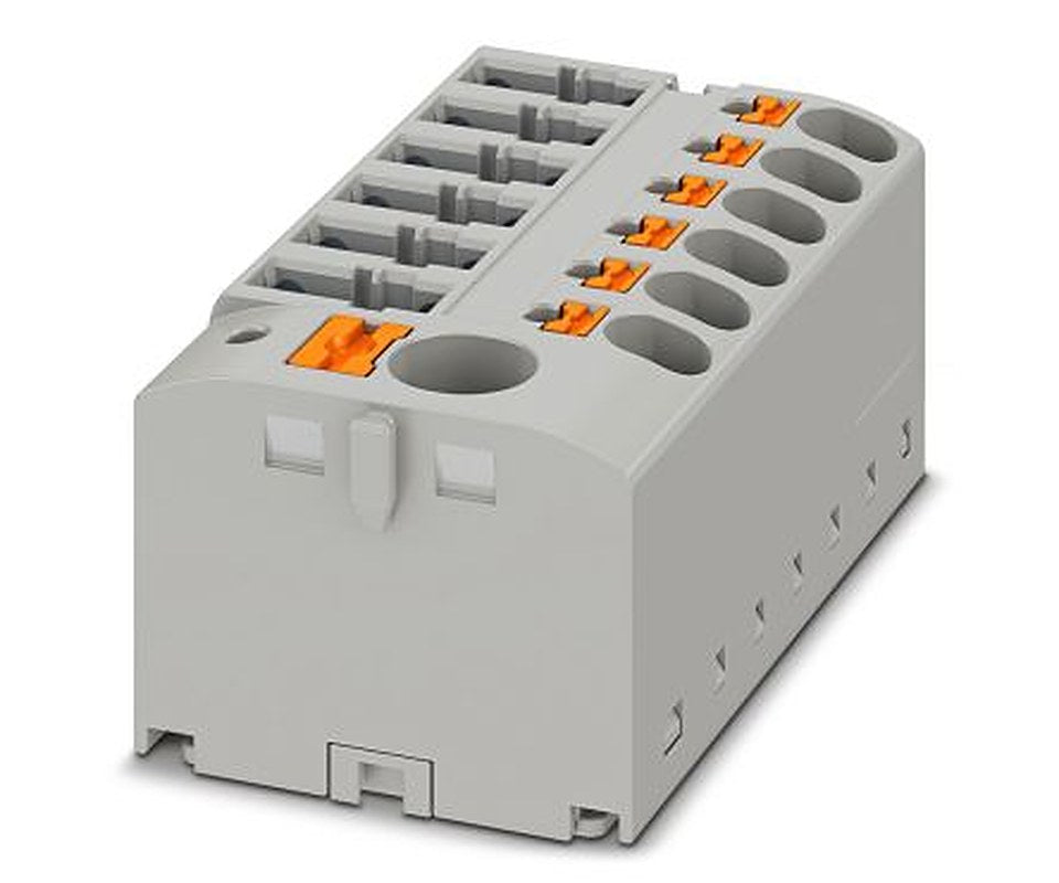 Phoenix Contact Distribution Block, 7 Way, 400V, 20A, Grey