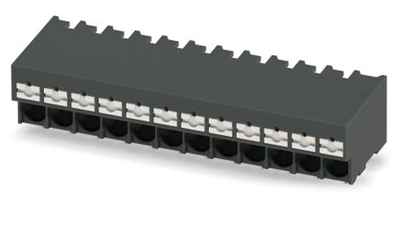 Phoenix Contact PCB Terminal Block, 12-Contact, 5 mm Pitch, Solder, 1 Row