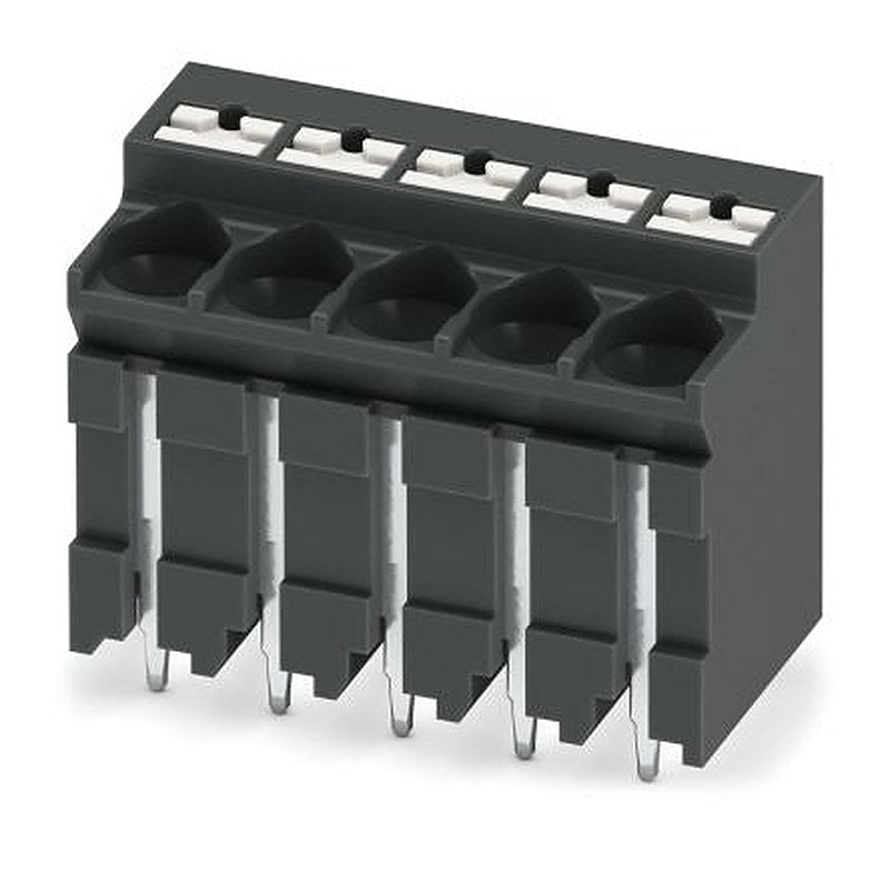 Phoenix Contact PCB Terminal Block, 5-Contact, 5 mm Pitch, Solder, 1 Row