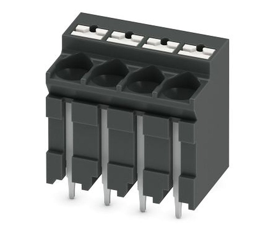 Phoenix Contact PCB Terminal Block, 4-Contact, 5 mm Pitch, Solder, 1 Row