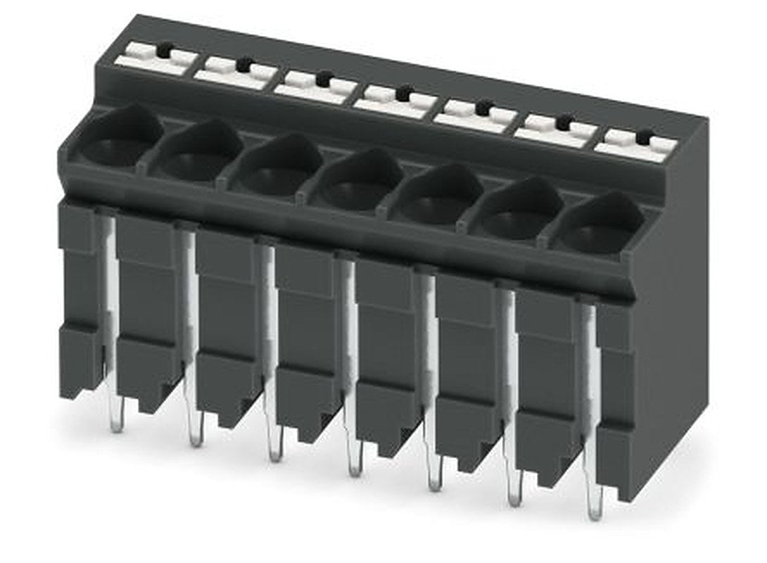 Phoenix Contact PCB Terminal Block, 7-Contact, 5 mm Pitch, Solder, 1 Row