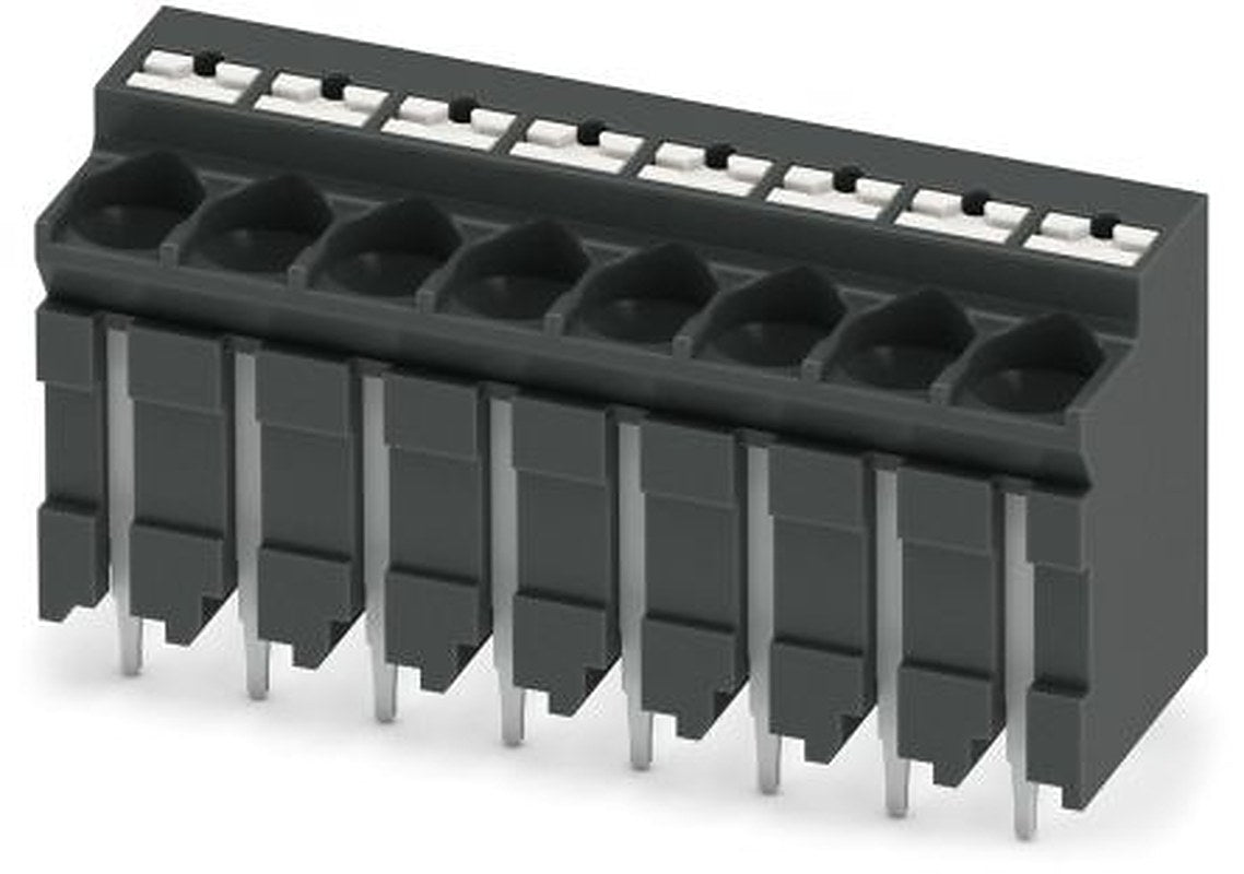 Phoenix Contact PCB Terminal Block, 8-Contact, 5 mm Pitch, Solder, 1 Row