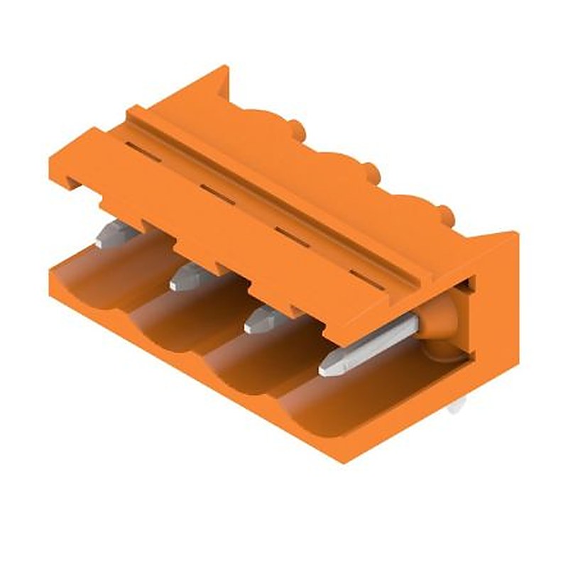 Weidmüller 1146770000 Series Straight PCB Socket, 4-Contact, 1 Row, 5.08 mm Pitch Push-in