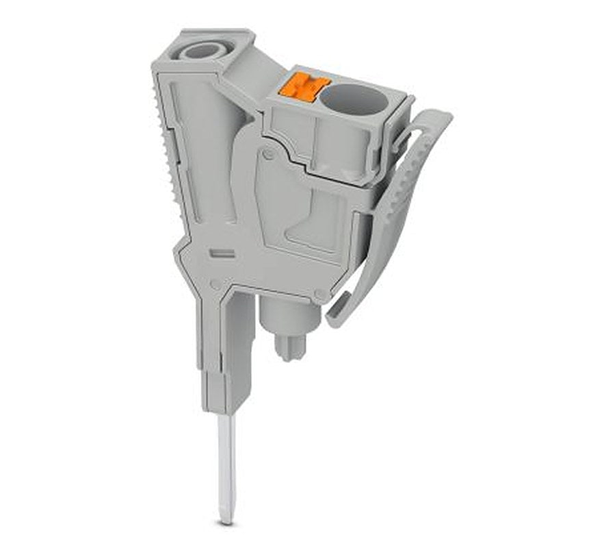 Phoenix Contact 1147119 PPO-10/P Series DIN Rail Terminal Block Grey, 6mm², 1-Level, Push-in