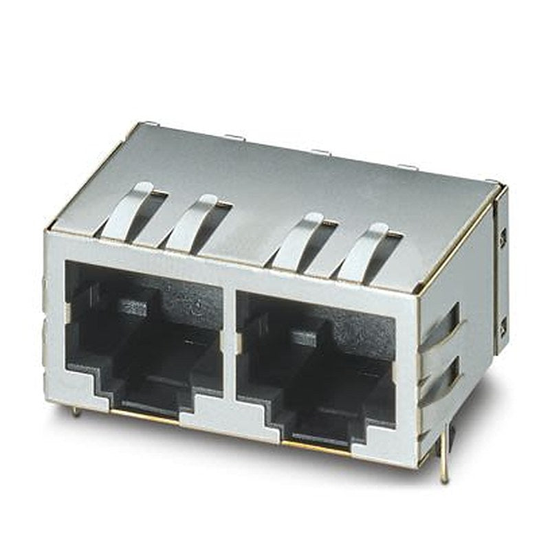 Phoenix Contact CUC-IND-J1ST Series RJ45 Connector Female, PCB, Through Hole Shielded Straight 2 Port 8 Way