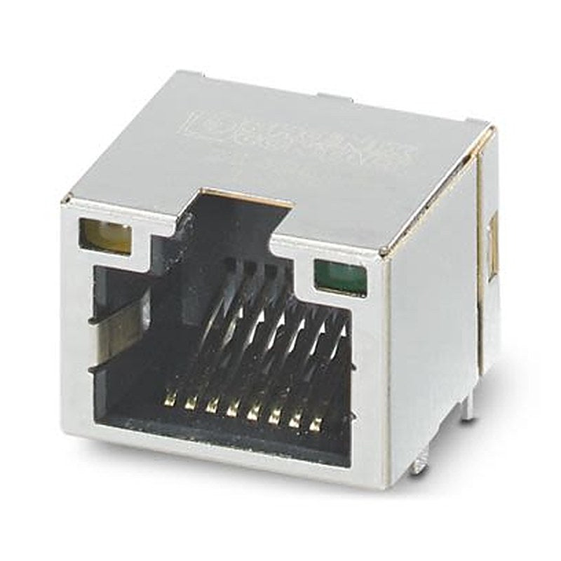 Phoenix Contact CUC-SP-J1ST-A/R4LT-LED Series RJ45 Connector Female, PCB, Through Hole Shielded Straight 1 Port 8 Way