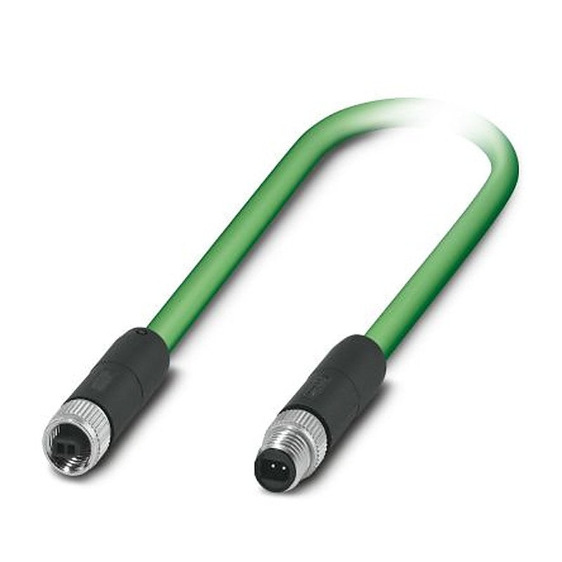 Phoenix Contact SPE, 2 m Ethernet Cable, Black, Shielded 2 Screened Polyvinyl Chloride Sheath