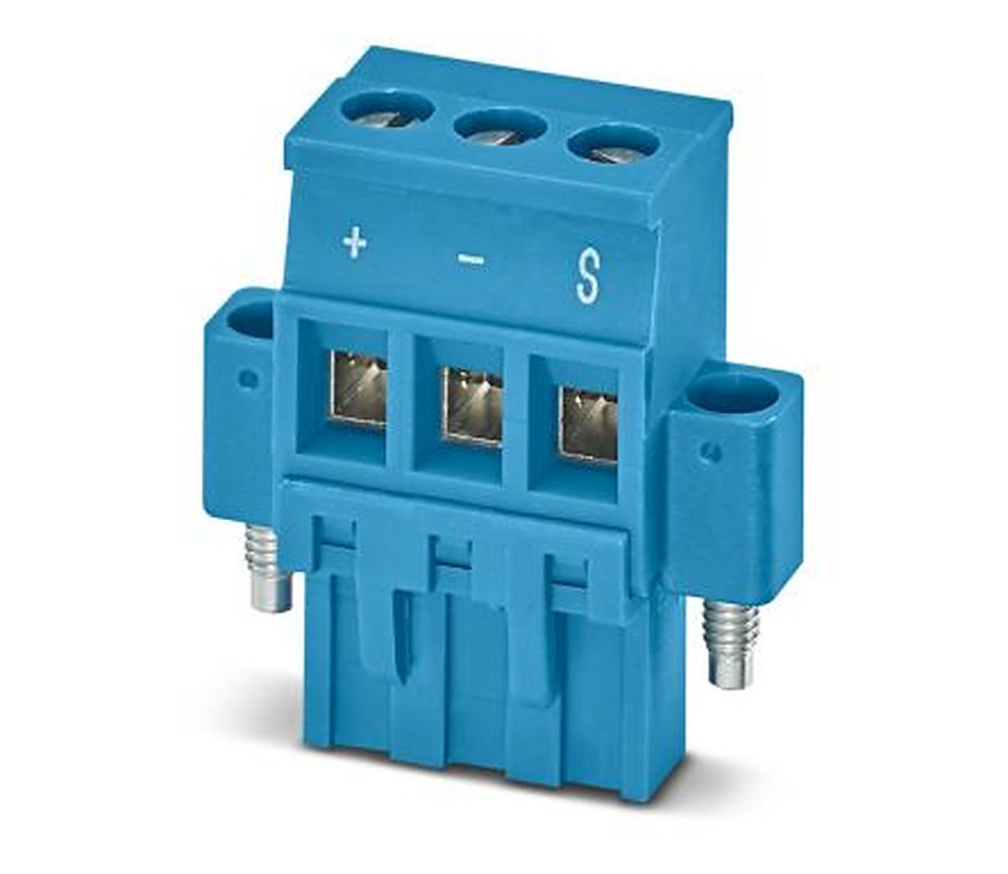 Phoenix Contact Pluggable Terminal Block, 3-Contact, 5.08 mm Pitch, 1 Row, 1161208