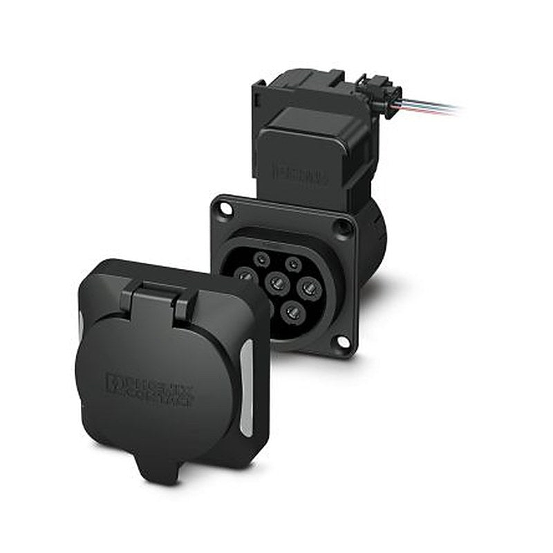 Phoenix Contact, EV-T2M3SO12 Socket Electric Vehicle Connector Female, 500 mm Cable, 32A