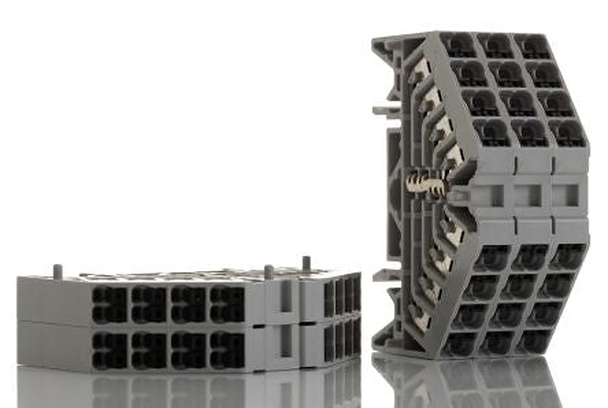 Weidmüller 1173890000 P Series DIN Rail Terminal Block Grey, 1.5mm², 4-Level, Push-in