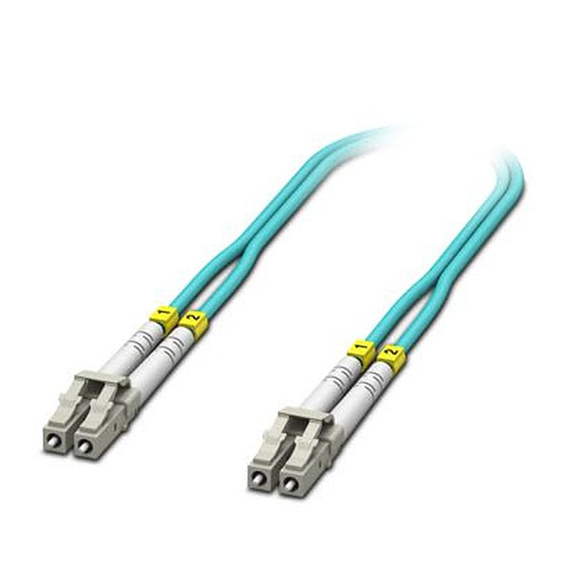 Phoenix Contact OS2 Multimode Patch Cable Fibre Optic Cable, 900 μm Low Smoke Zero Halogen, Aqua, 2 m