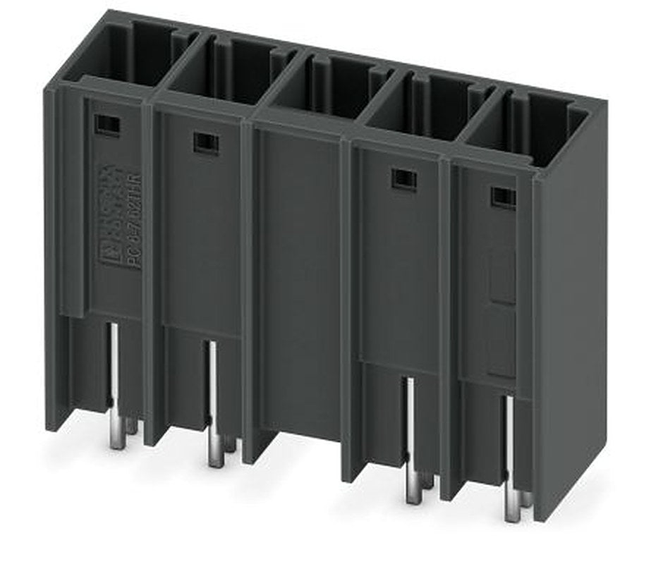 Phoenix Contact PCV 6/-GL-THR Series Pluggable Terminal Block, 4-Contact, 7.62 mm Pitch, 1 Row, 1192610