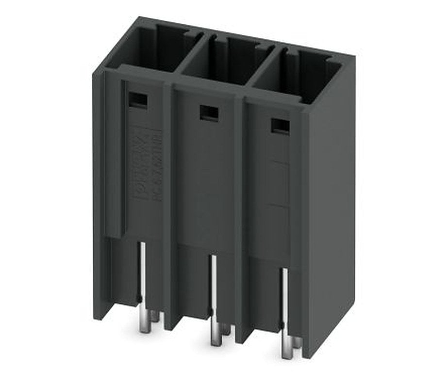 Phoenix Contact PCV 6/-G-THR Series Pluggable Terminal Block, 3-Contact, 7.62 mm Pitch, 1 Row, 1192625