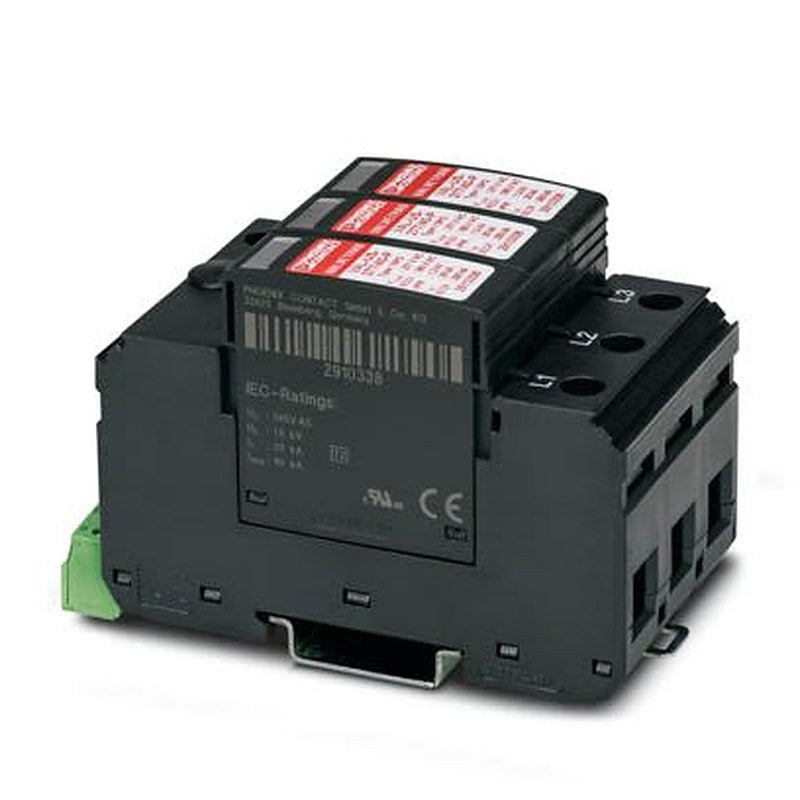 Phoenix Contact 3 Phase Surge Protector, 40 kA, 385 V ac, DIN Rail