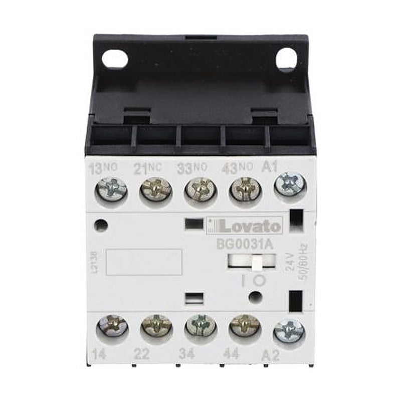 Lovato BG Contactor Relay, 24V ac Coil, 4-Pole, 10 A, 3 NO/1 NC, 690V ac