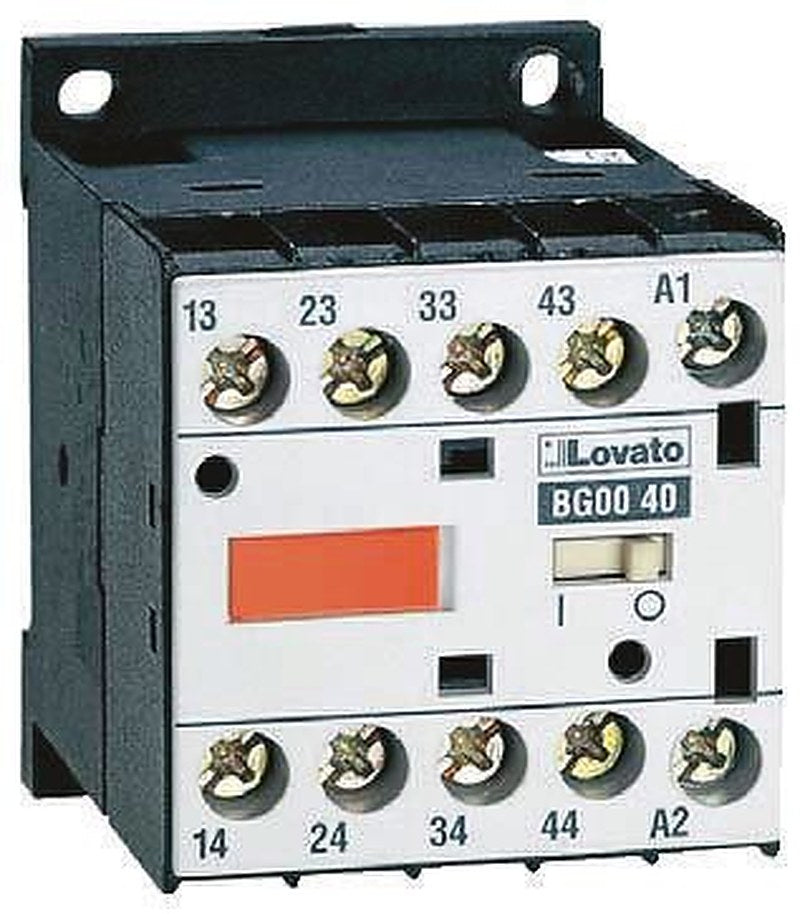 Lovato BG Contactor Relay, 110V ac Coil, 4-Pole, 10 A, 3 NO/1 NC, 690V ac