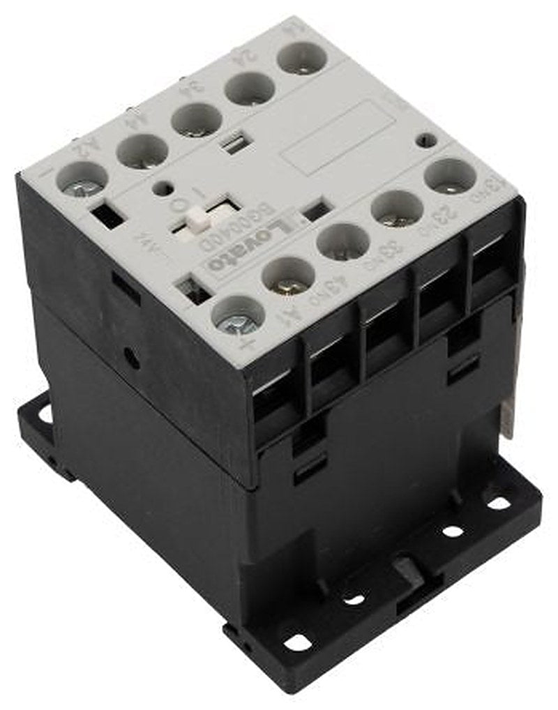 Lovato BG Contactor Relay, 24V dc Coil, 4-Pole, 10 A 24V dc, 4 NO, 690V ac