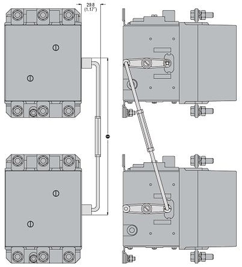 Lovato Mechanical Interlock for use with B Series Contactors