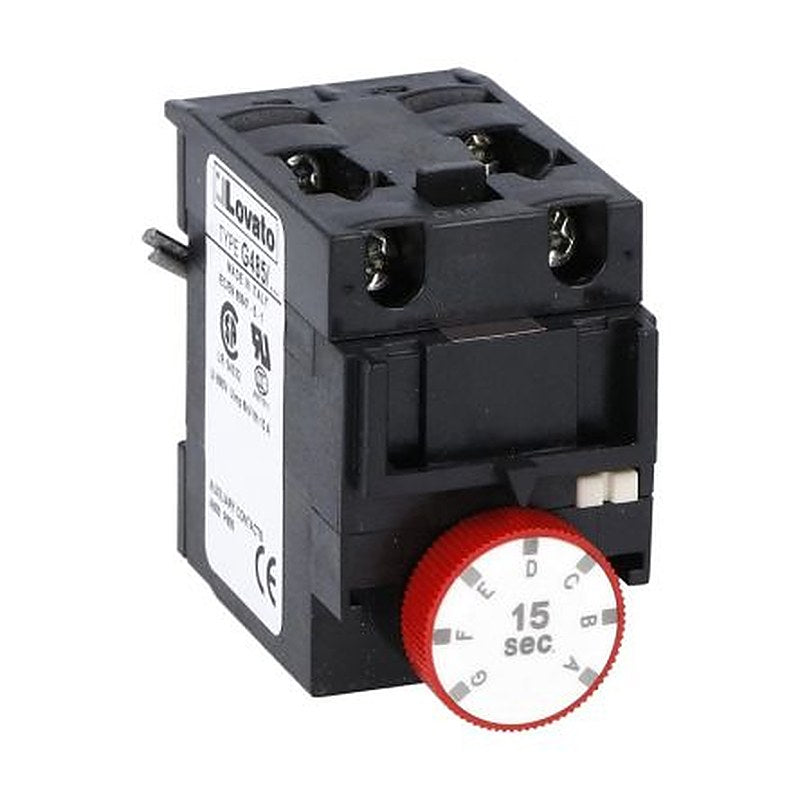 Lovato Auxiliary Contact, 2 Contact, 1 NO/1 NC, G485, Front, 10 A, 11G48515