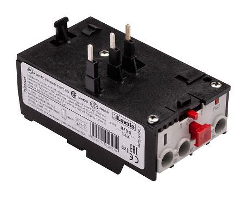 Lovato, RF9 Thermal Overload Relay 1 NO/1 NC, 5A Contact Rating, 3.7 kW, 690V ac 3