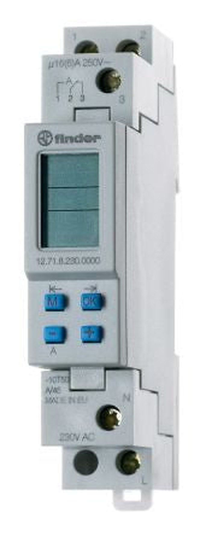 Finder Digital 12 DIN Rail Time Switch 230V ac