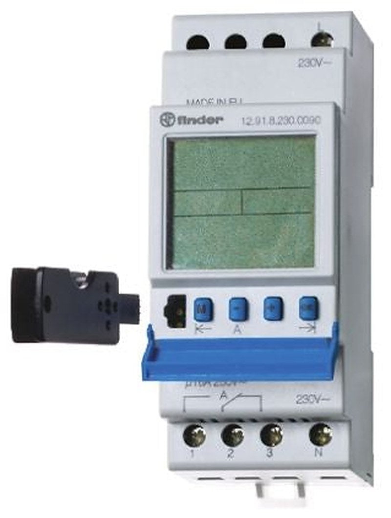Finder Digital 12 DIN Rail Time Switch 230V ac