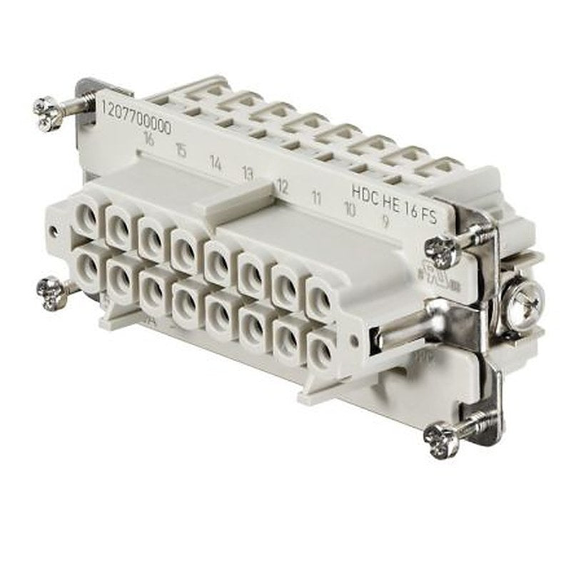 Weidmüller Contact Insert, 16A, HE Series Female, 16 Contacts