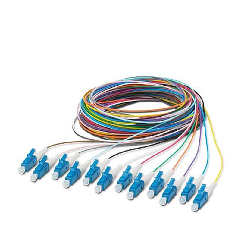 Phoenix Contact Single Mode Fibre Optic Cable, 125 μm Plastic, Blue, 2.5 m