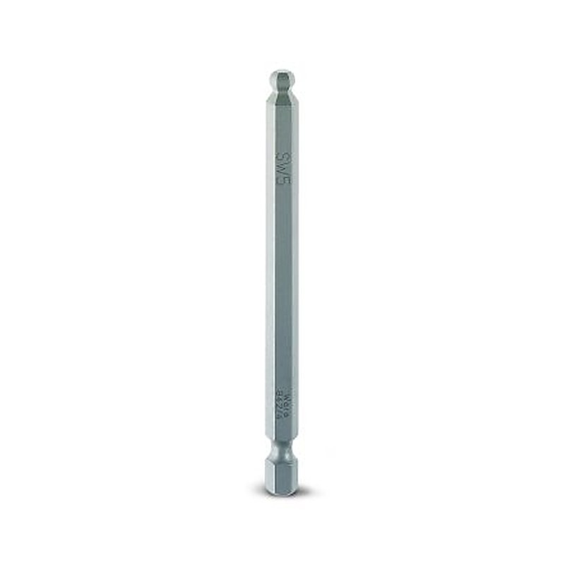 Phoenix Contact Hex Ball End Hexagon Bit, 1/4 in Drive, 5 x 89 mm Tip, Hex Drive, 89mm Overall 5-Piece