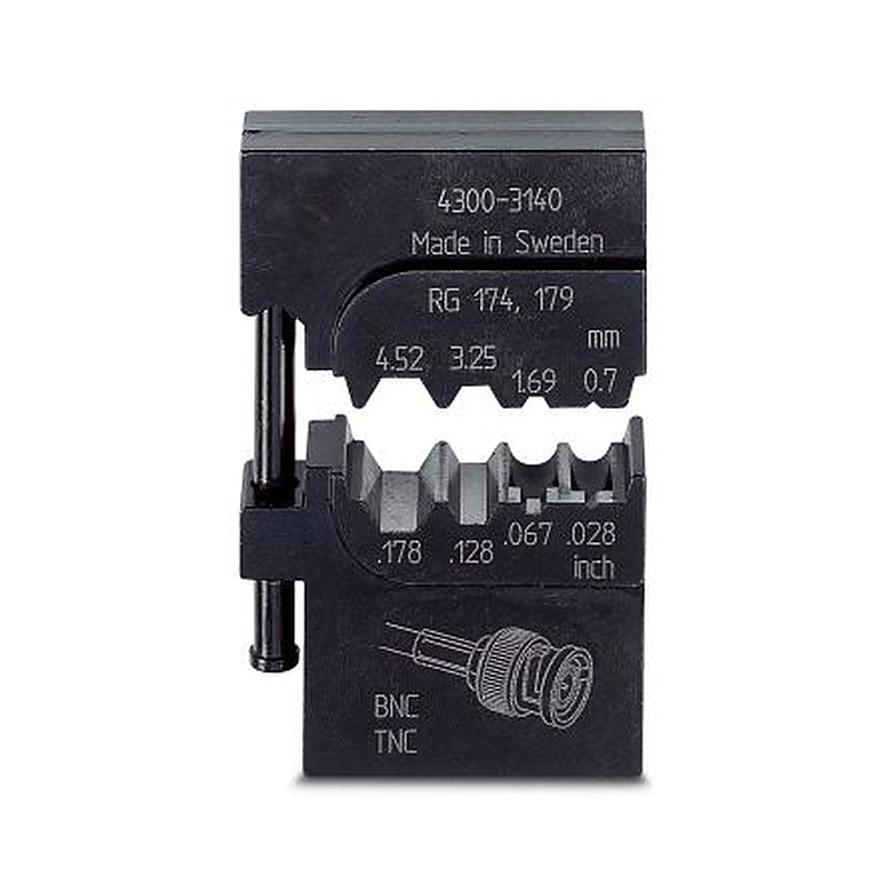 Phoenix Contact, CRIMPFOX-M Crimp Die, Coaxial Type Crimp Tool Black