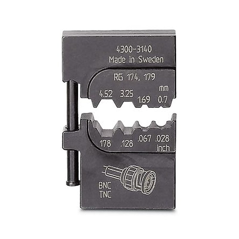 Phoenix Contact, CRIMPFOX-M Crimp Die, Coaxial Type Crimp Tool Black