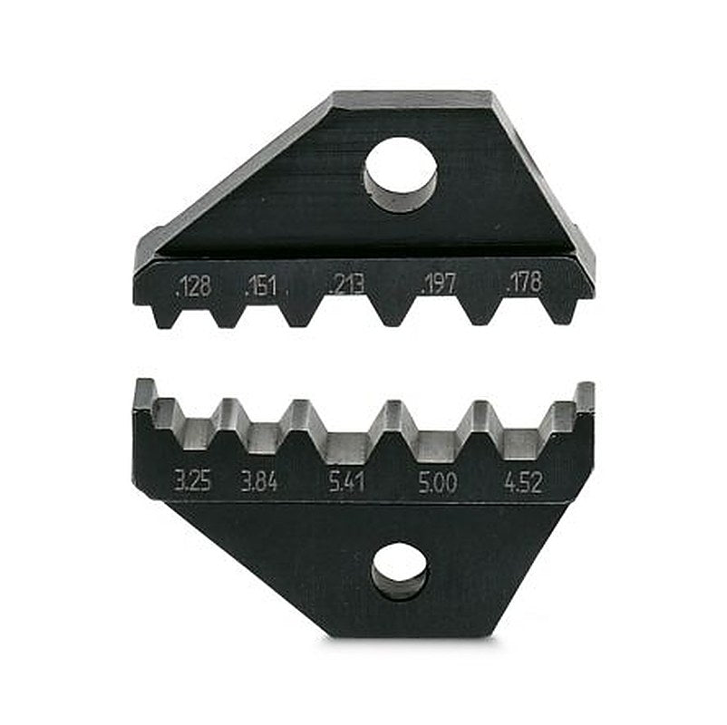 Phoenix Contact, CRIMPFOX-FO Crimp Die, Coaxial Type Replacement Die Black