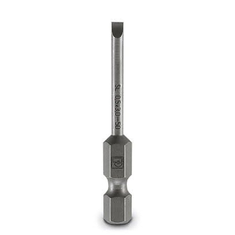 Phoenix Contact Screwdriver Bit, 3 mm Tip, 50 mm Tip 1-Piece, 50 mm Overall