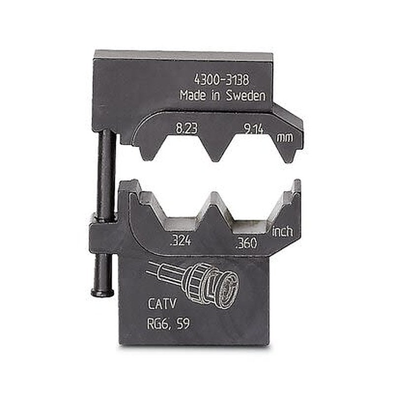 Phoenix Contact, CRIMPFOX-M Crimp Die, Hex size 8.23 mm Black
