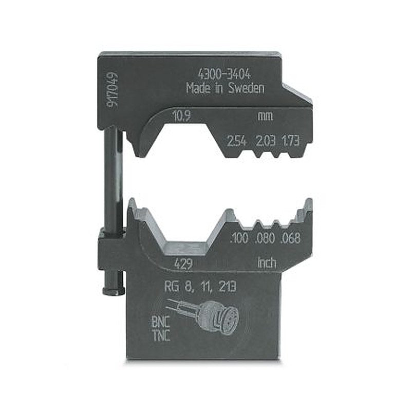 Phoenix Contact, CRIMPFOX-M Crimp Die, Coaxial Type Crimp Tool Black