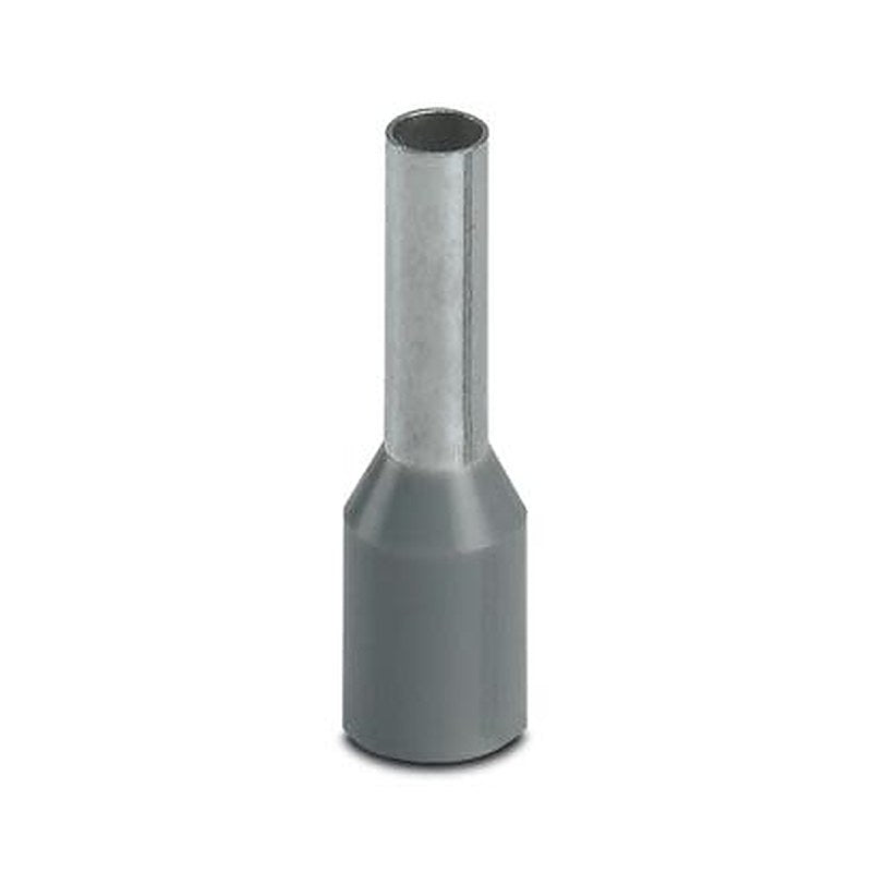 Phoenix Contact Insulated Ferrule, 8 mm Pin Length, 2.3 mm Pin Diameter, Grey to 14 AWG Wire Size