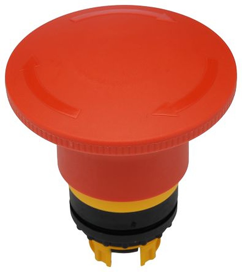 Eaton RMQ Titan M22 Series Latching Emergency Stop Push Button, 22 mm Cutout, 1 NO/1 NC, IP67