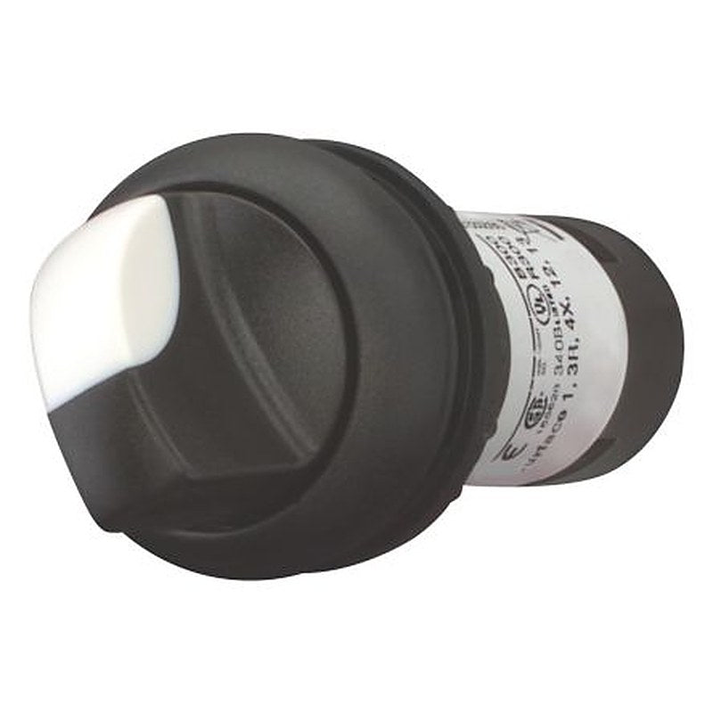 Eaton C22 Series 2 Position Selector Switch Head, 22.5 mm Cutout, Black Handle, IP65