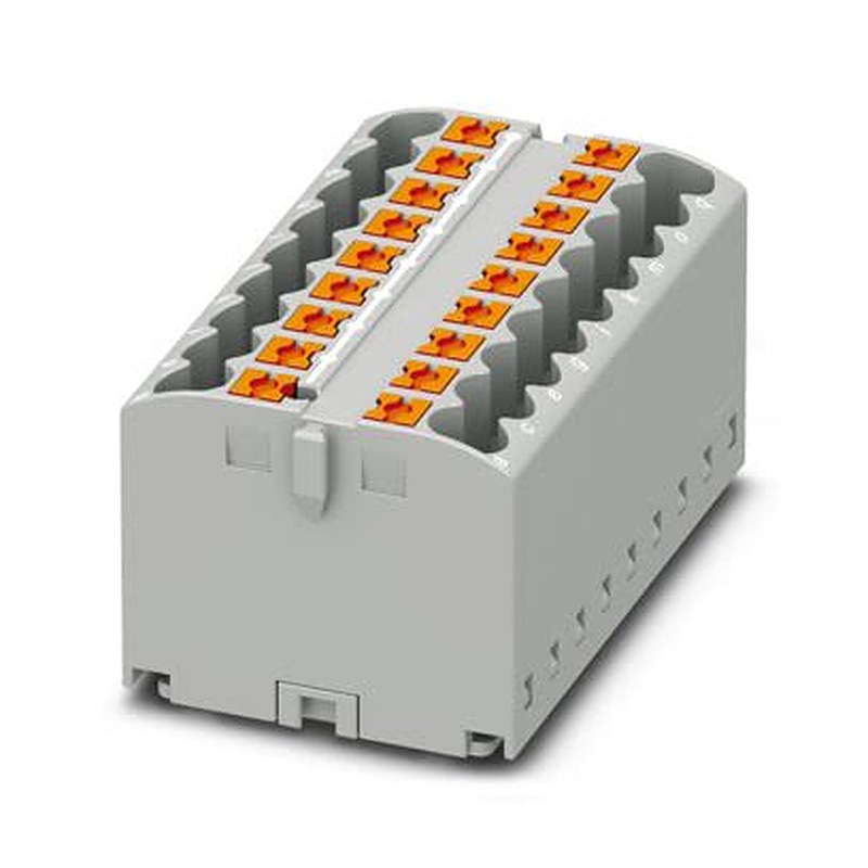 Phoenix Contact Distribution Block, 18 Way, 440V, 22.5A, Grey