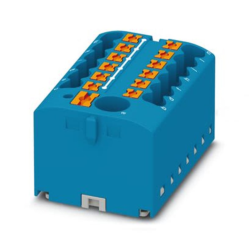 Phoenix Contact Distribution Block, 12 Way, 440V, 22.5A, Blue