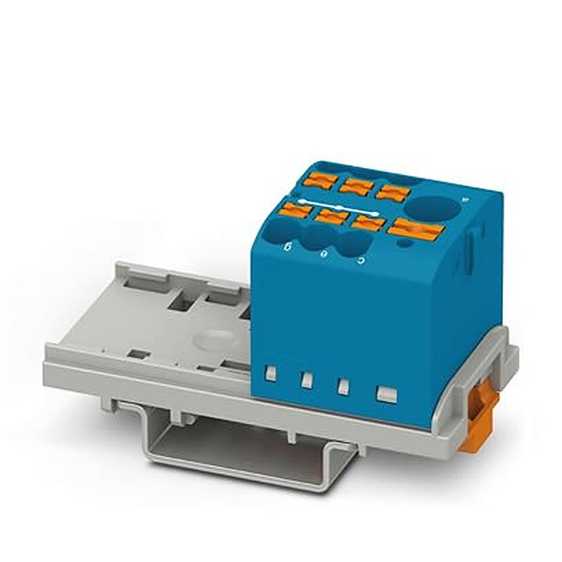 Phoenix Contact Distribution Block, 6 Way, 440V, 22.5A, Blue